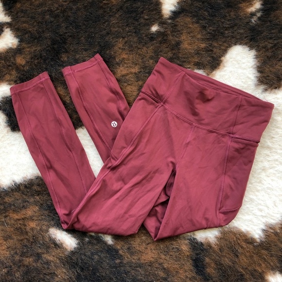 Lululemon Final Lap Crop 23” Savannah Nulux 2 - Picture 2 of 9